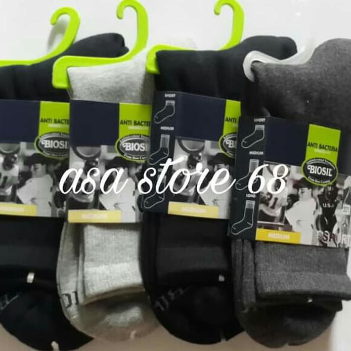 DISKON KAOS KAKI MUNDO BIOSIL SPORT BUSINESS ANTI BACTERIA 