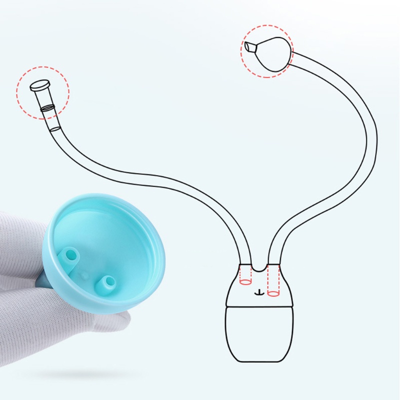 Mary Alat Sedot Ingus / Nasal Aspirator Bahan Silikon Dengan Cup Dapat Dilepas Untuk Bayi Newborn