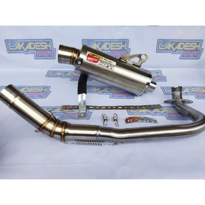 KNALPOT CLD MONSTER (INLET 38/50) BEAT MIO VARIO AEROX SCOOPY NMAX PCX ADV LEXI GENIO FREEGO NEX DLL