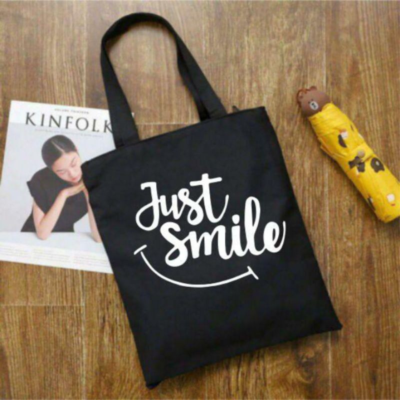 Tote bag wanita tote bag kuliah tote bag custom tote bag resleting tote bag kpop