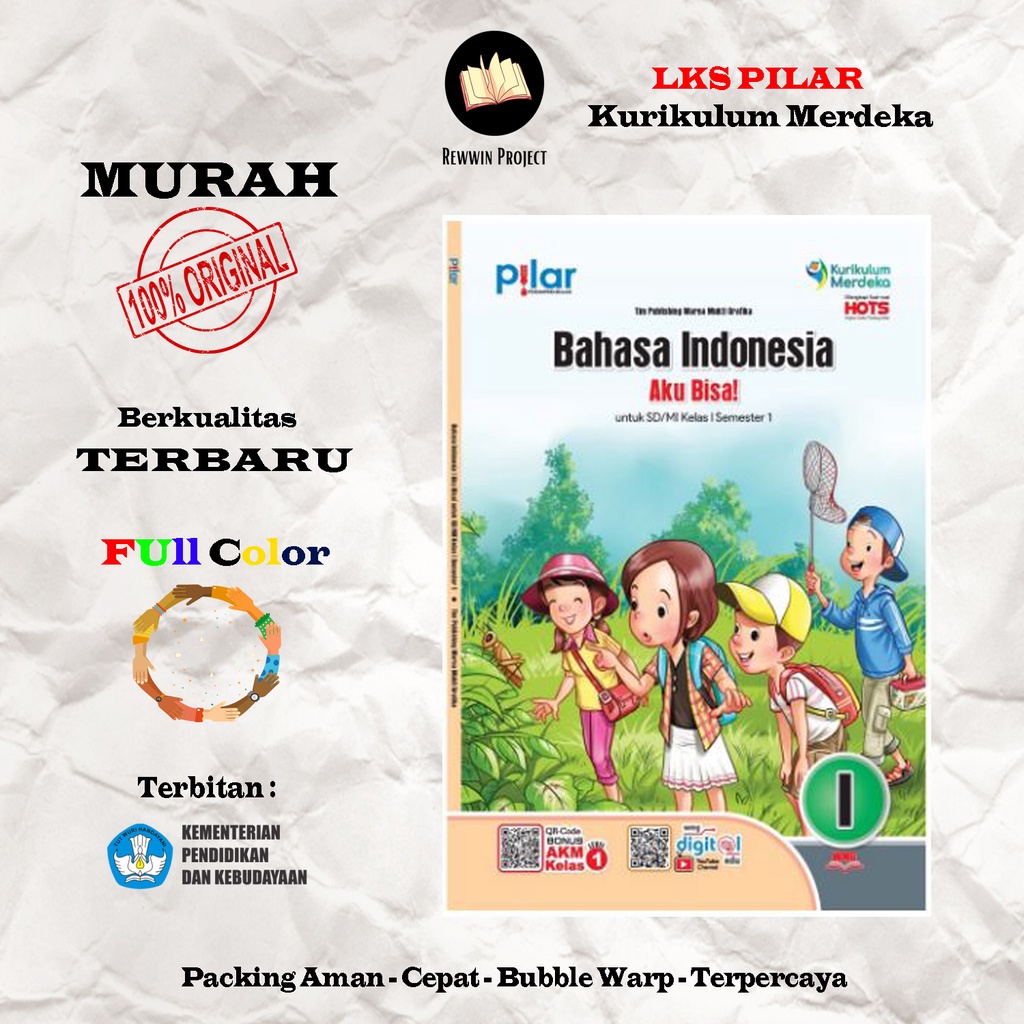 Jual LKS PILAR Bahasa Indonesia Kelas 1 SD Kurikulum Merdeka Shopee 