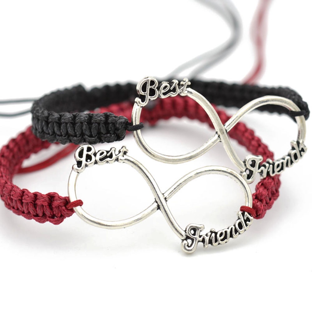 Hu Hu Hu Hu Hu Alat Bantu Pasang Kacamata♡ Handmade Gelang Tali Kepang Buatan Tangan Motif Print Tulisan Untuk Hadiah Persahabatan