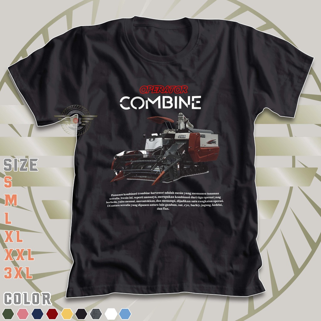 KAOS PETANI MUDA OPERATOR COMBINE | Baju Tani Pejuang Sawah | Profesi Pejuang Rupiah Kata Kata Jawa