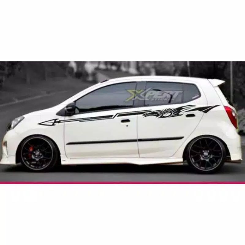 Stiker mobil ayla cutting stiker list body mobil ayla brio agya