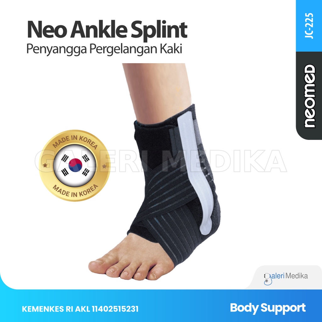 Neomed JC-225 Neo Ankle Splint - Alat Terapi Ankle atau Pergelangan Kaki