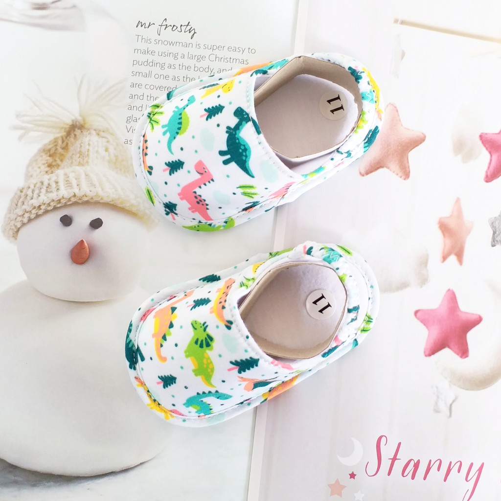 HappyOliver CHOON-HEE SANDAL Prewalker Bayi Bahan Katun Prewalker Shoes bayi laki perempuan newborn 3-18 bln