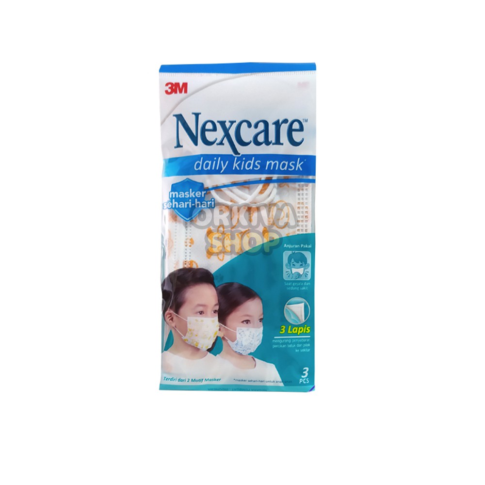Masker 3M Nexcare MD30 Daily Kids Mask (3 pcs)