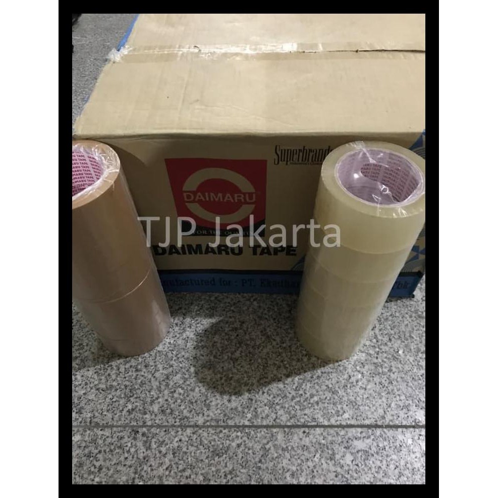 

Lakban Opp Daimaru 2 Inch / 48Mm X 90 Yard Bening Dan Coklat Stok Terbatas