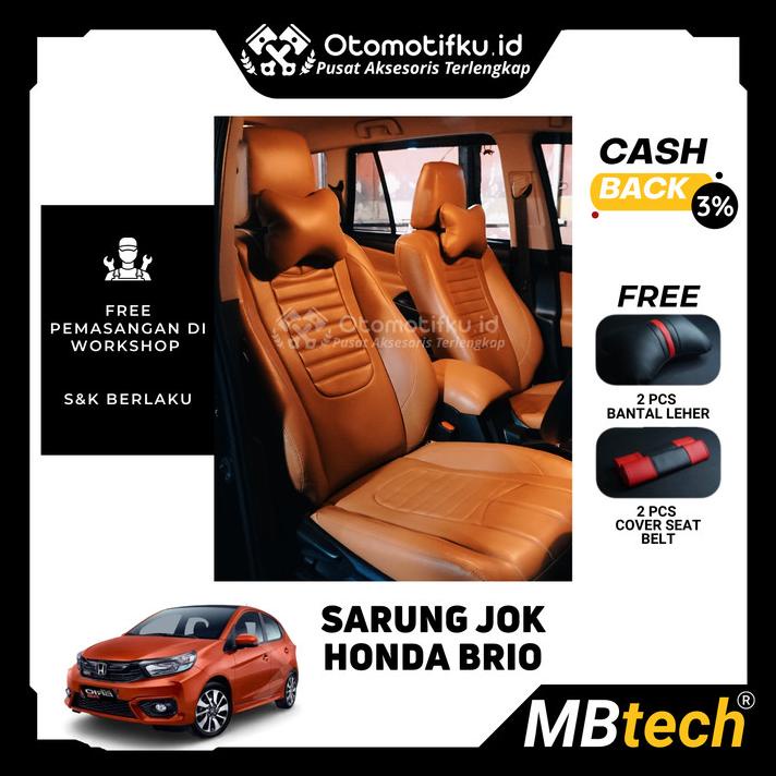 Cover Jok / Sarung Jok Mobil Honda Brio - 100% Original Mbtech
