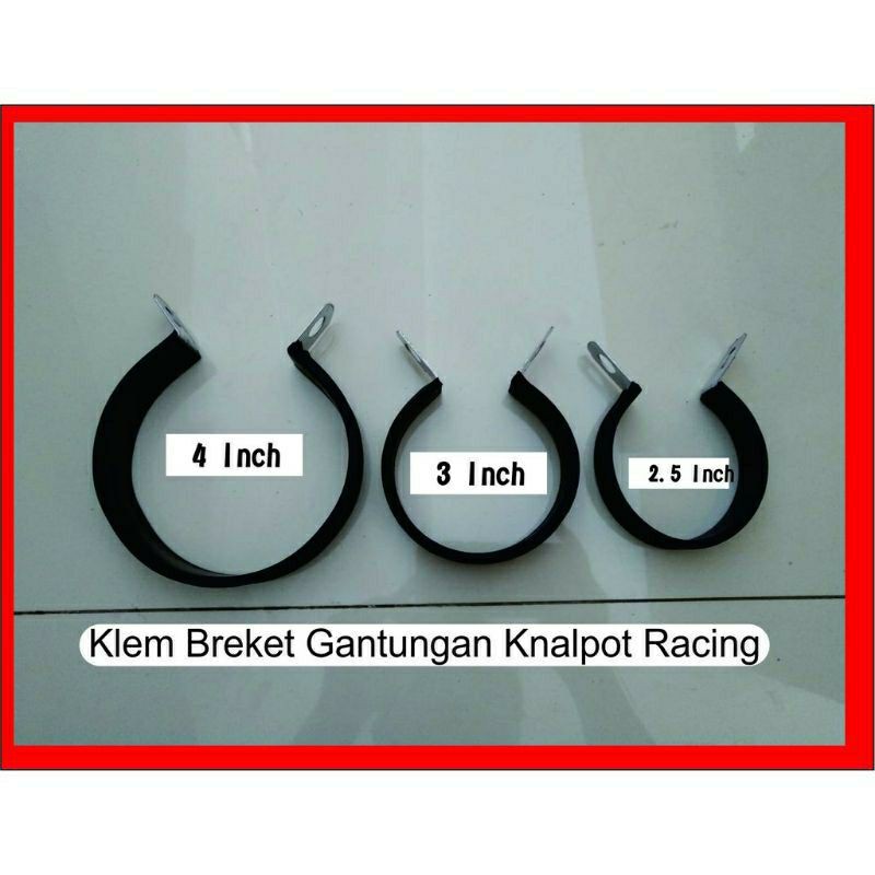 klem knalpot racing/breket knalpot racing termurah