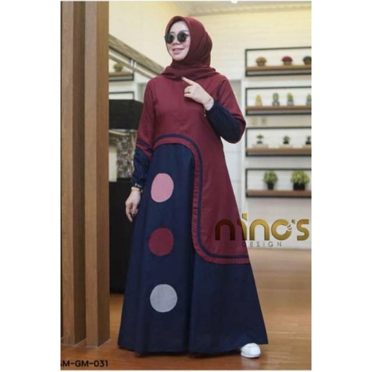 Zahra Dress / Gamis terbaru / gamis busui resleting depan / Busana Murah