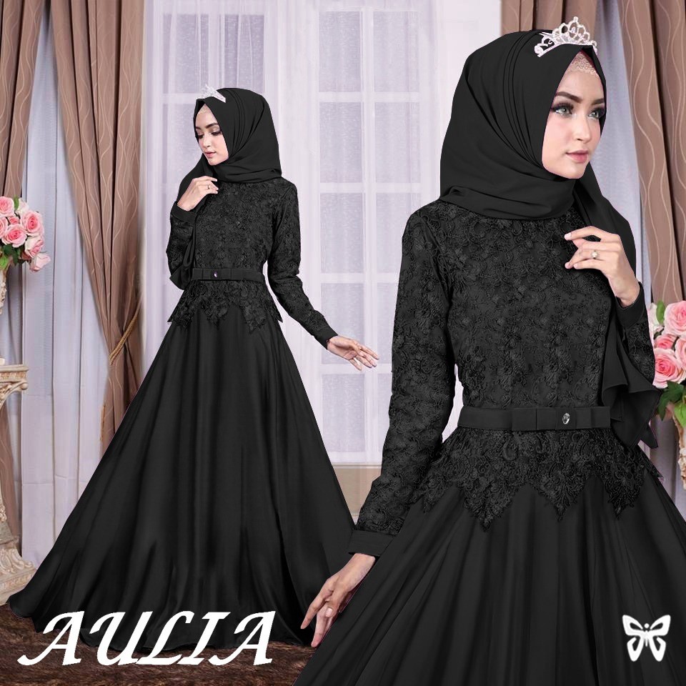 HOPYLOVY - GAMIS MAXI DRESS BRUKAT AULIA SYARI