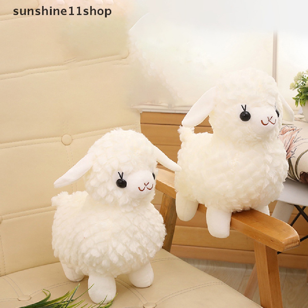 Sho Mainan Boneka Stuffed Plush Alpaca Lucu Lembut Ukuran 22cm