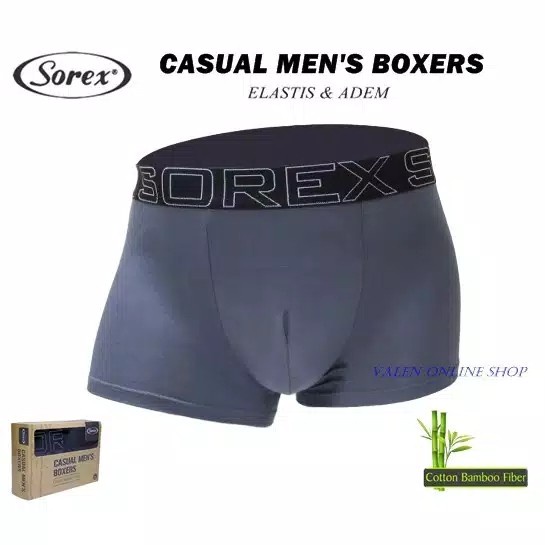 Celana Boxer Pria Sorex SRX 2012 ISI 3Pcs/Pack