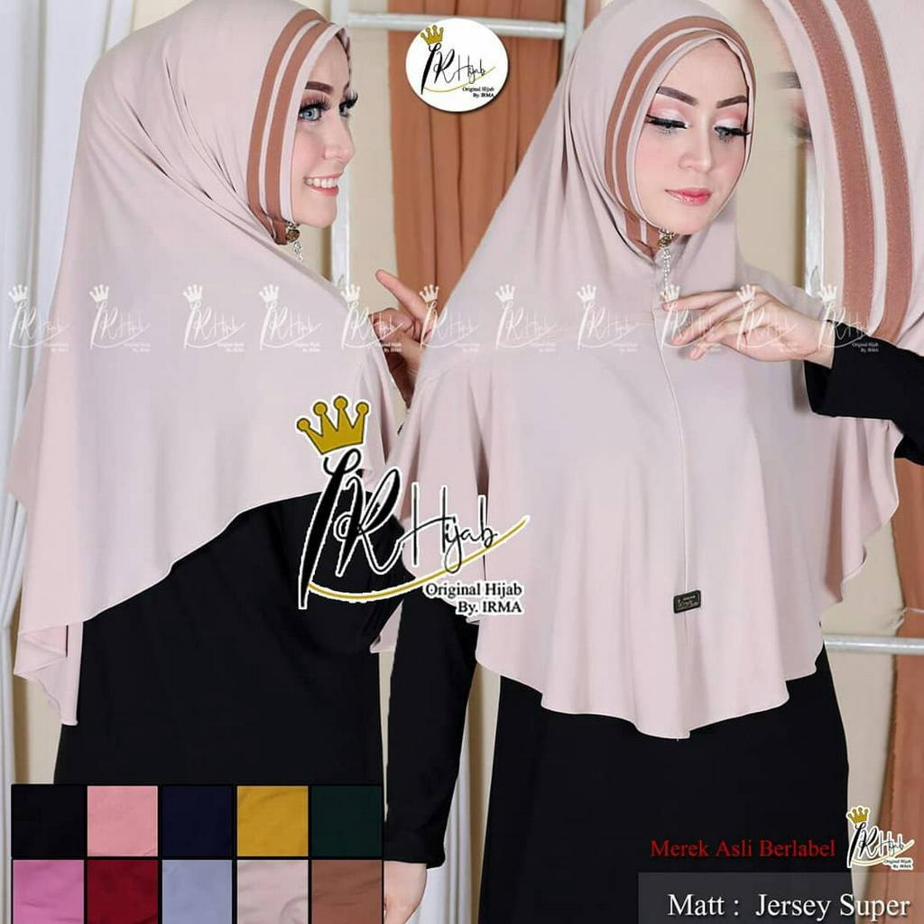 Jilbab Instan Non Pad Bergo Kombinasi List (SL) By Irmahijab