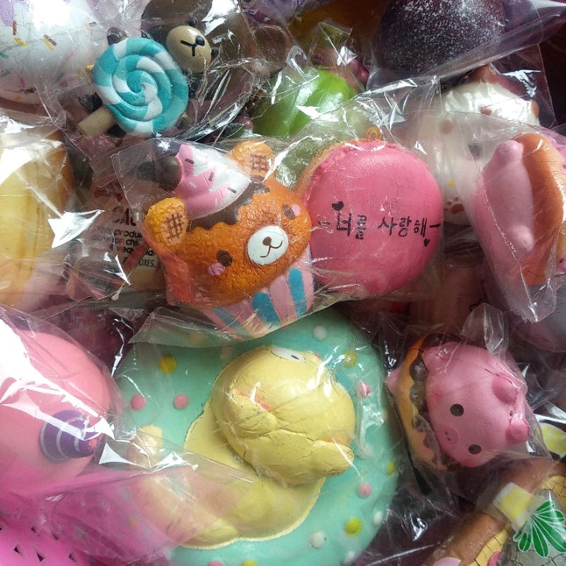 Sq Squishy licensed common rare deco bun creamiicandy bunnyscafe cutiecreative poli macaroon