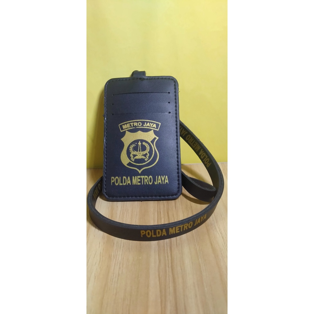 

tempat name tag id card tali lanyard logo POLDA METRO JAYA