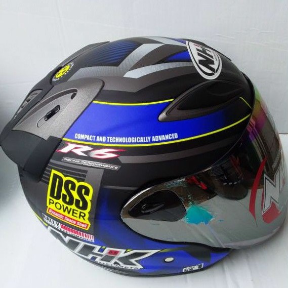 HELM NHK R6 DSS POWER BLACK BLUE DOFF