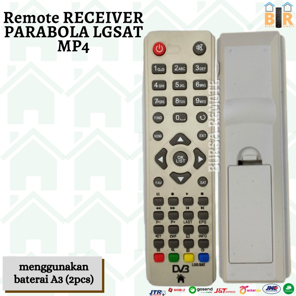 REMOT / REMOTE RECEIVER PARABOLA LGSAT MP4 - ECERAN DAN GROSIR