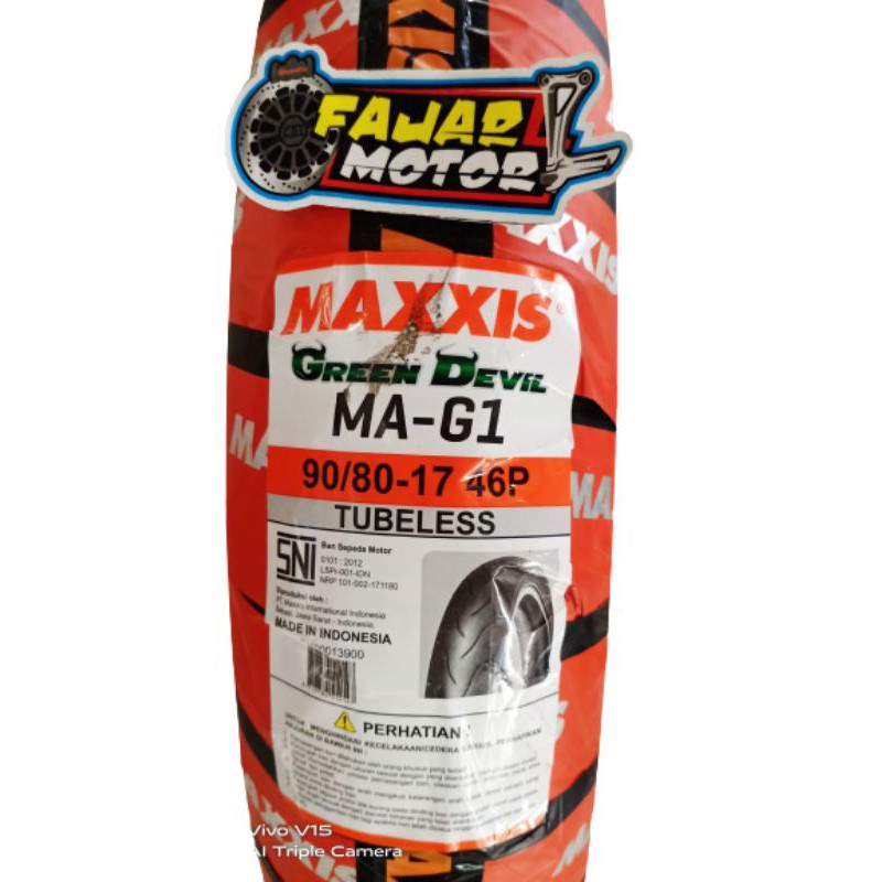 MAXXIS BAN LUAR TYPE EXTRAMAXX GREEN DEVIL MA-G1 90/80-17 TUBELESS