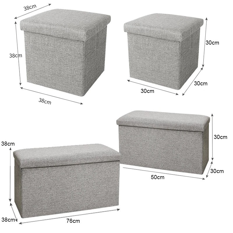 GS8 76x38x38cm KOREAN SOFA STOOL Kotak Korea kursi safe box duduk tempat Penyimpanan Barang Sofa Simpan Barang