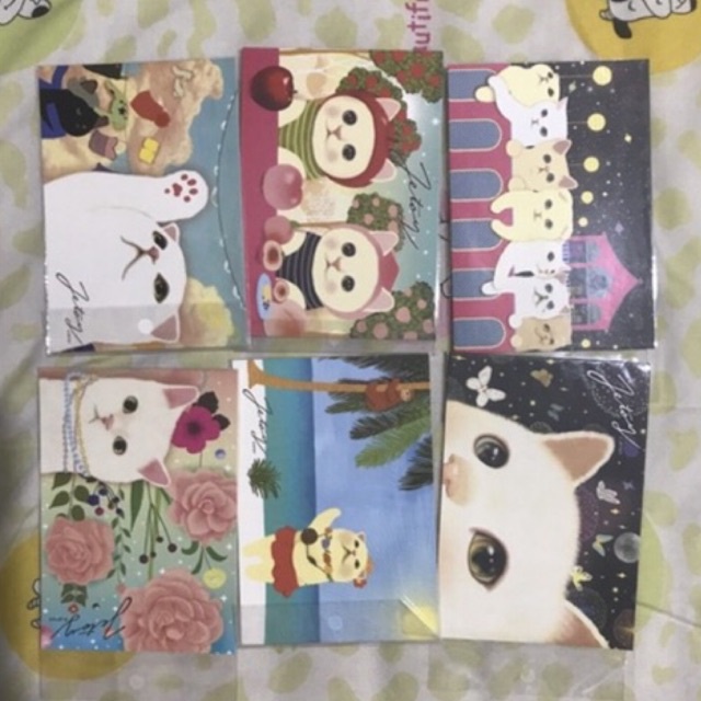 

JETOY CAT POSTCARD KARTU POS KUCING SET 4 ORIGIN