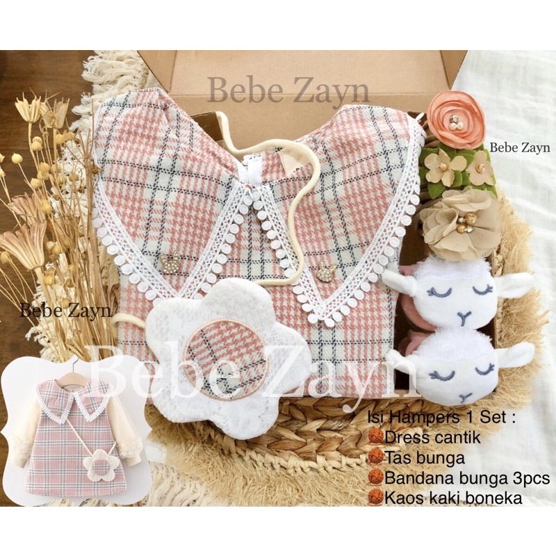 {Size 1-3 years} BEBE ZAYN~ Hampers baby/ hampers bayi/ baby gift / baby Birthday-Royale Sheep Pink