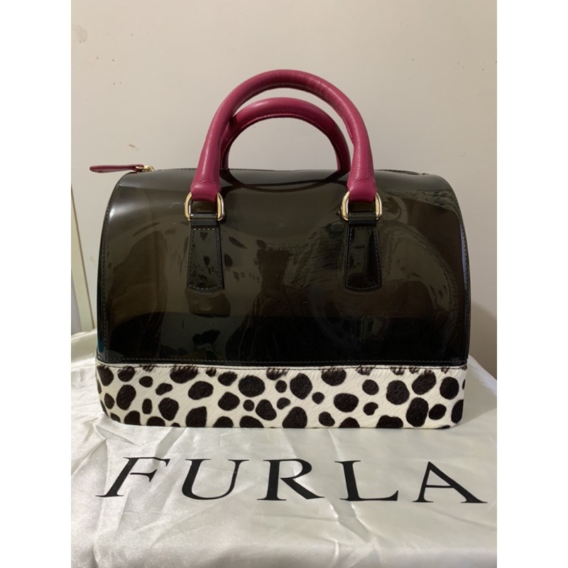 Furla Original Brand New Candy Bag S Bauletto Malto