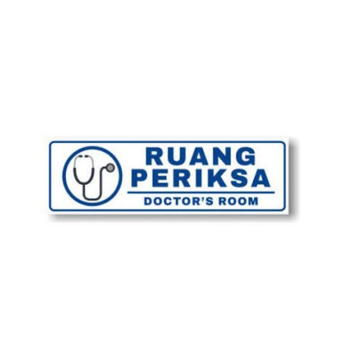 

stiker tulisan ruang periksa stiker sign stiker murah