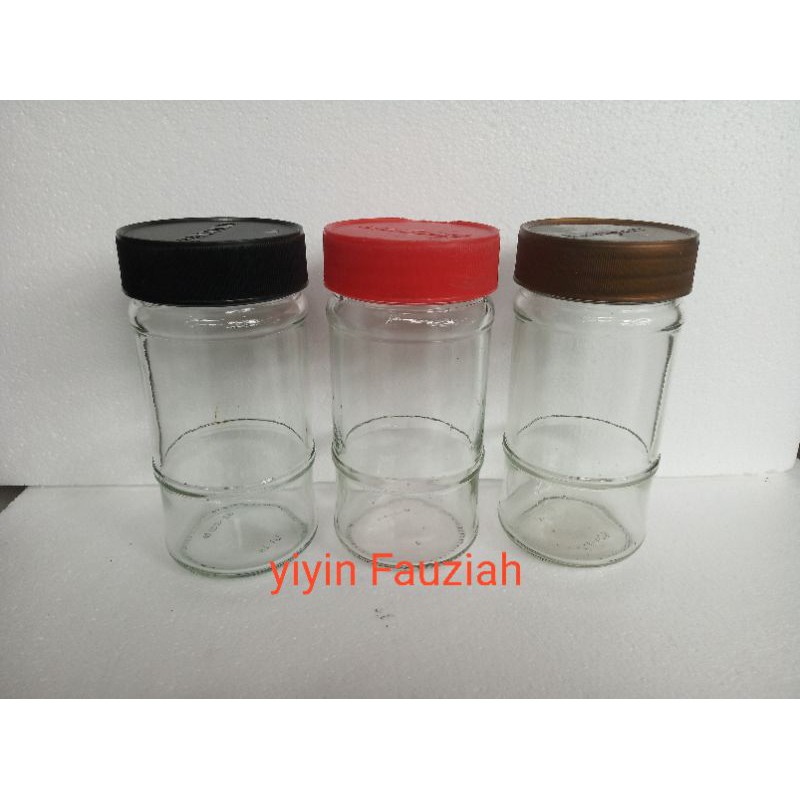 Botol bekas indocafe botol kaca plus tutup ukuran 500ml