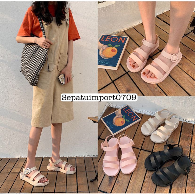 Sandal Tali Gunung Wanita Karet Jelly ERIKA / Sandal Impor t3613