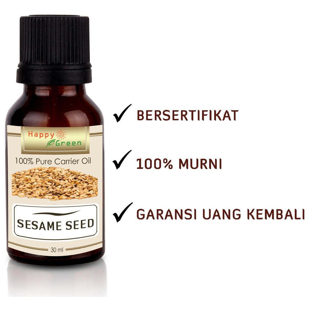 Happy Green Sesame Seed Oil - Minyak Biji Wijen Virgin Cold Press 100%