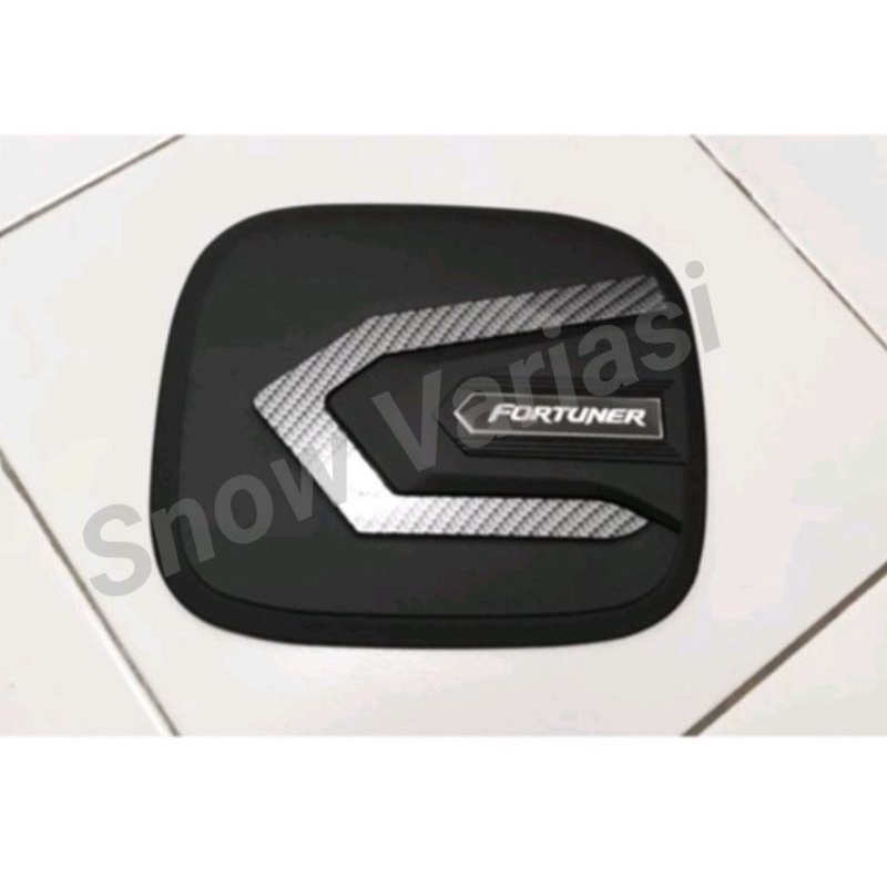 Tank cover all new fortuner hitam carbon