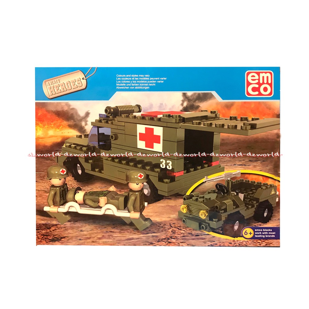 Emco 8811 Medic Set Brix Army Heroes Mainan Block Mainan Edukasi Emco8811