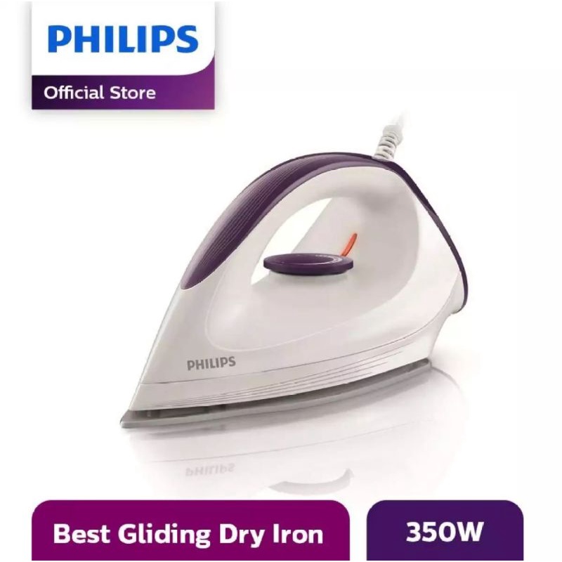 Philips setrika kering Afinia GC160/27 putih ungu new original garansi resmi FREE BUBLE +DUS