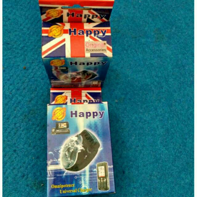 [Grosir] Charger Desktop manual Happy kaki lipat pack biru/harger kodok dengan output 250 mA