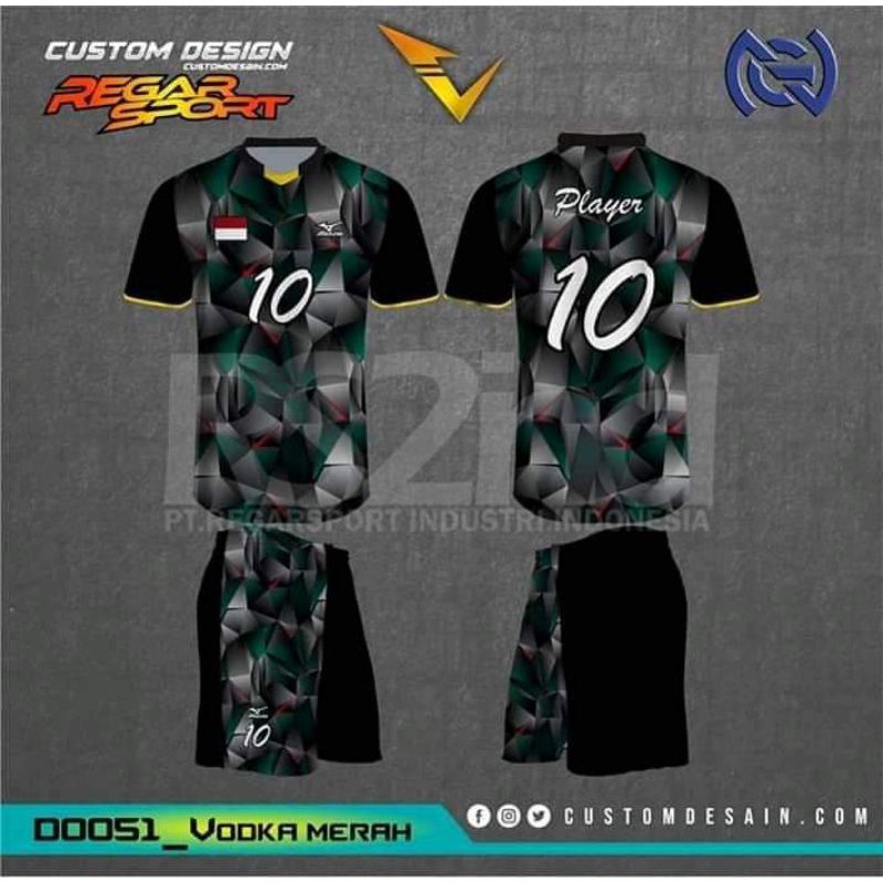 Baju Jersey Voli Printing Original Regarsport Terbaru Kualitas Terbaik Shopee Indonesia