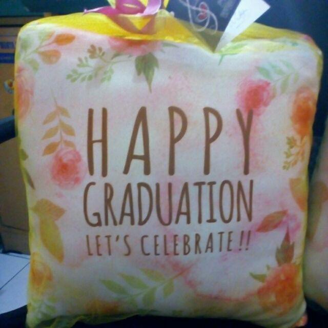Bantal Hadiah Kado Wisuda Ready 30x30