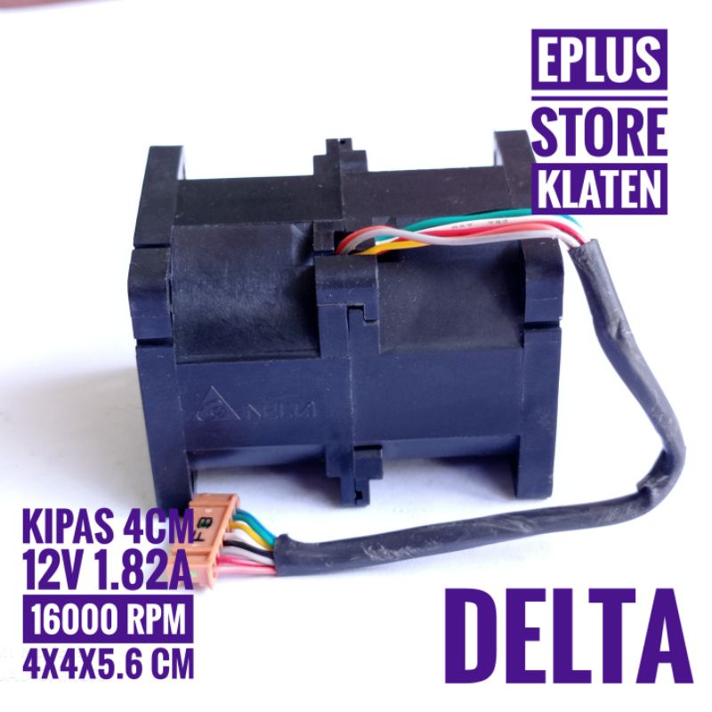 kipas fan 4cm 12v 1.82A Delta Brushless doubel fan super kenceng