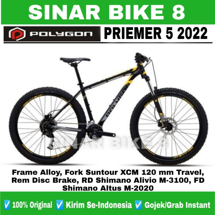 Sepeda Gunung Ukuran 27,5 MTB POLYGON PRIMER 5 Frame Alloy 9 Speed