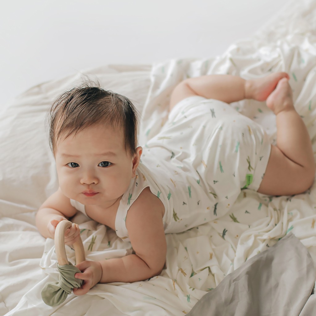 Hamako Sleeveless Romper - Jumper Bayi Singlet Tencel Baby Clothes Baju Anak Kutang Lengan Buntung