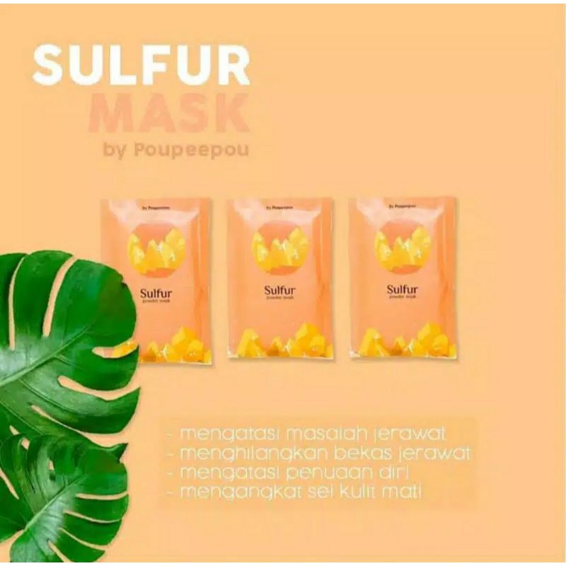Masker Wajah Poupeepou Sulfur