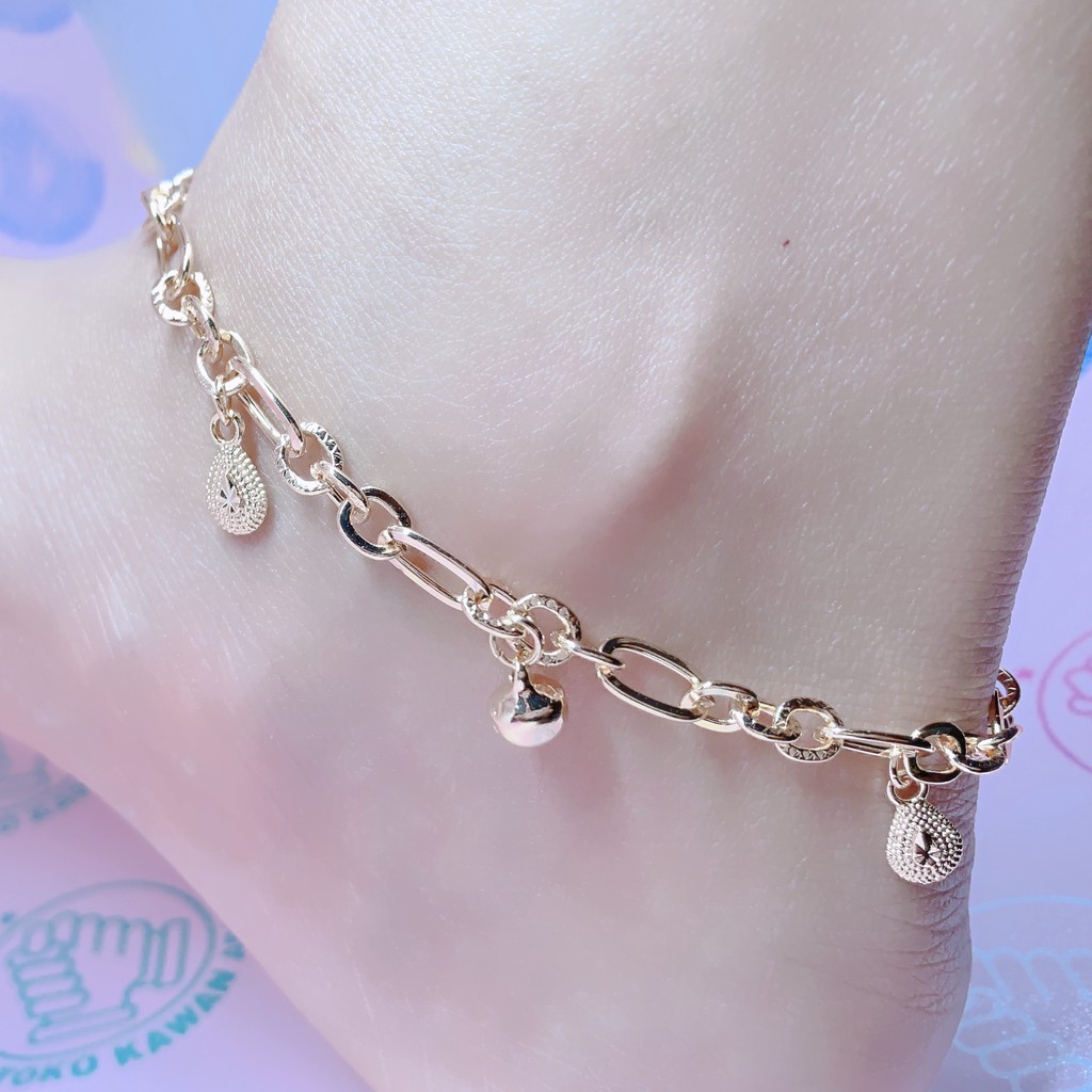Gelang Kaki Xuping Gold Wanita Dewasa Motif Kapsul Fashion Terbaru *01