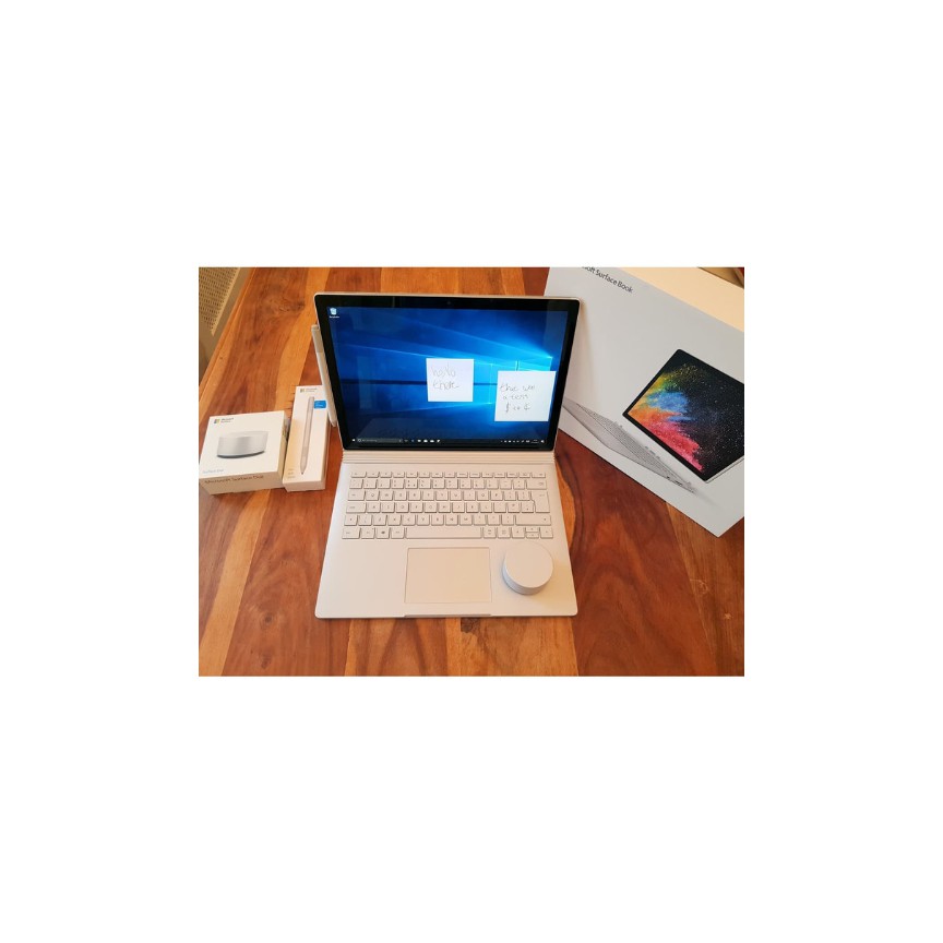 laptop microsoft surface book 2 15 inch 15" intel i7 ram 16GB 256GB