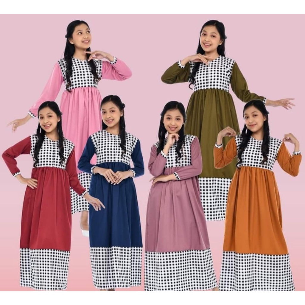 dress anak kekinian - drerss anak 4-12 tahun