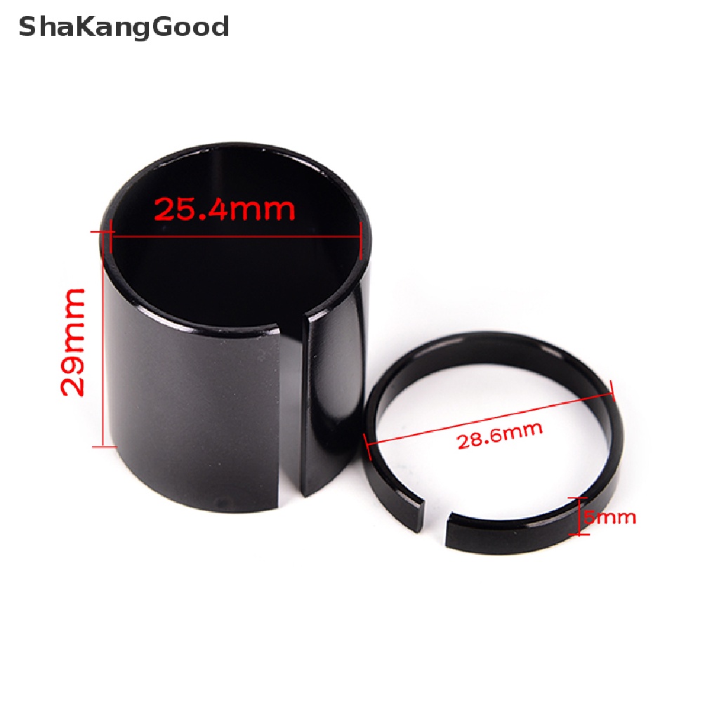 Skid 1pc Ring Konversi Stem Sepeda Ukuran 25.4-28.6mm