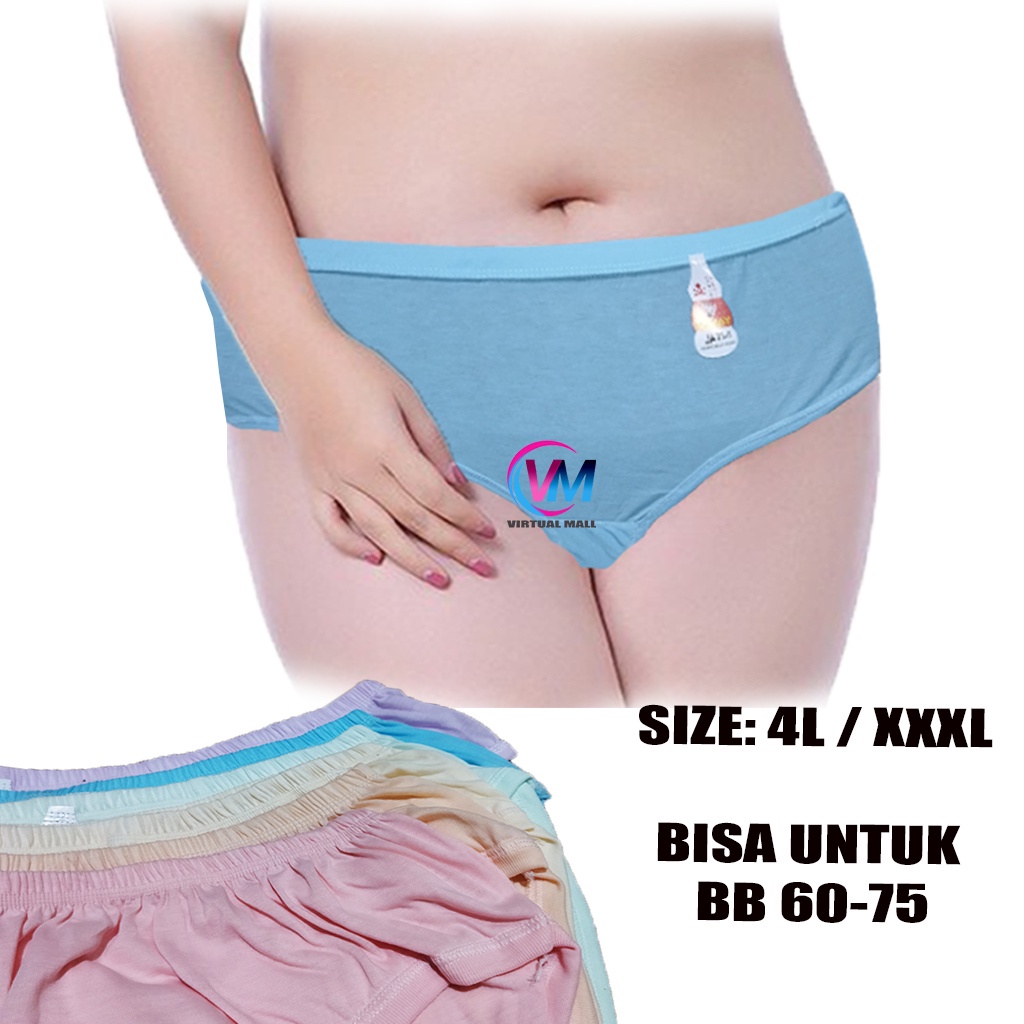 Celana dalam wanita jumbo 4L murah cd jumbo 4L / Celana Dalam Wanita Ukuran Jumbo XXXL Ukuran Besar 