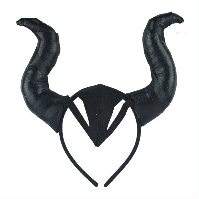 HBMF bando tanduk maleficent monster headband cosplay properti halloween