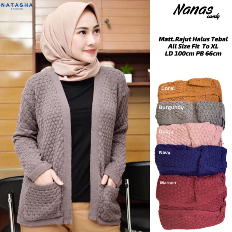 Nanas Cardi By NATASHA | Cardigan Wanita | Cardigan Rajut