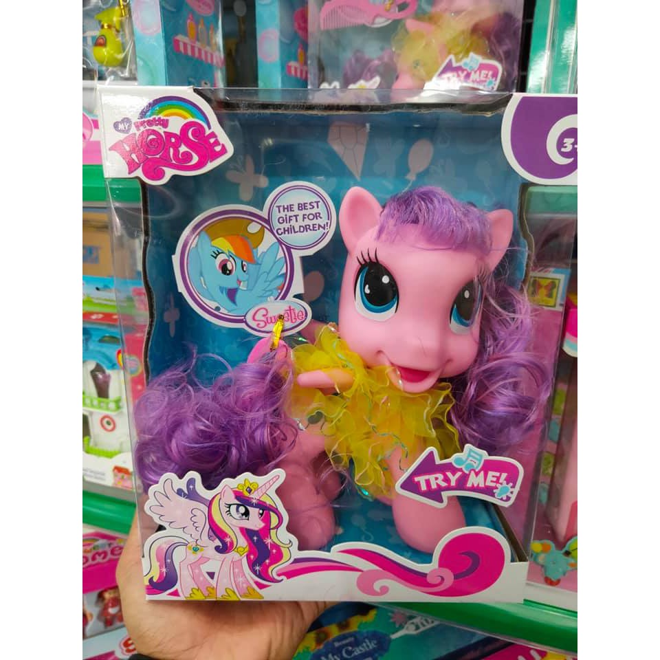  Mainan Kuda Pony  My Little Pony  ada Suara Musik Dan Lampu 